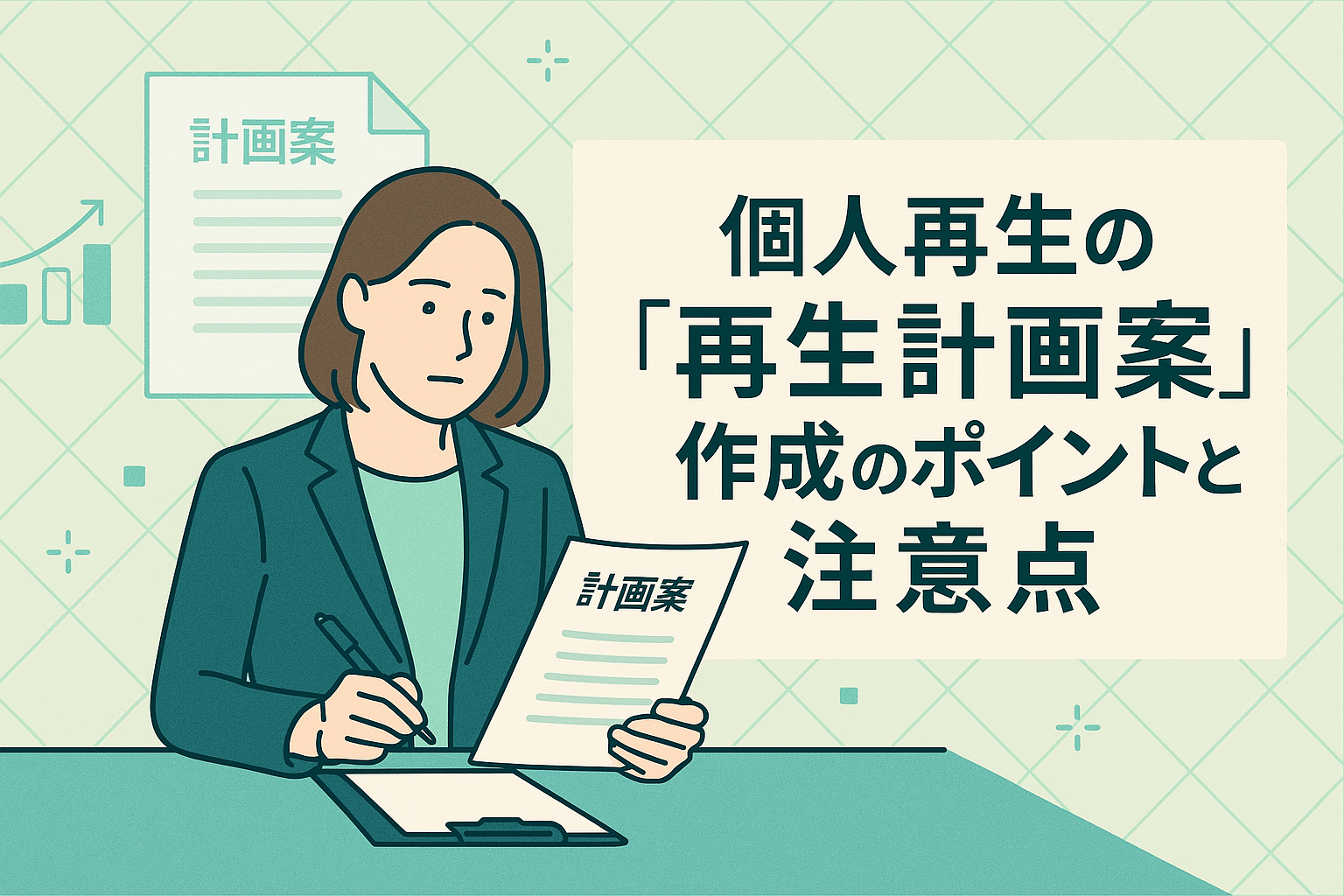 個人再生の「再生計画案」作成のポイントと注意点