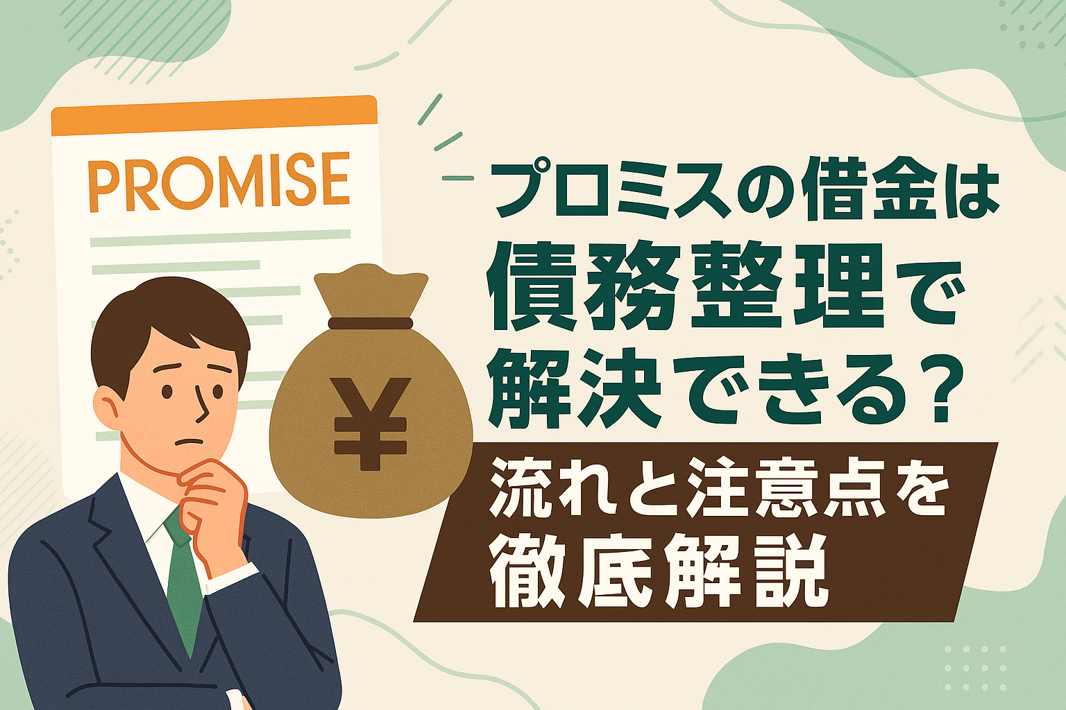 プロミスの借金は債務整理で解決できる！流れと注意点を徹底解説