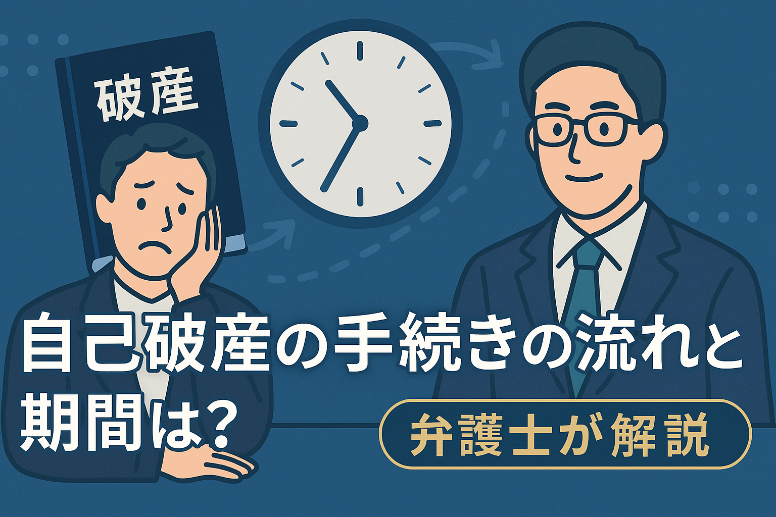 自己破産の手続きの流れと期間は？【弁護士が解説】